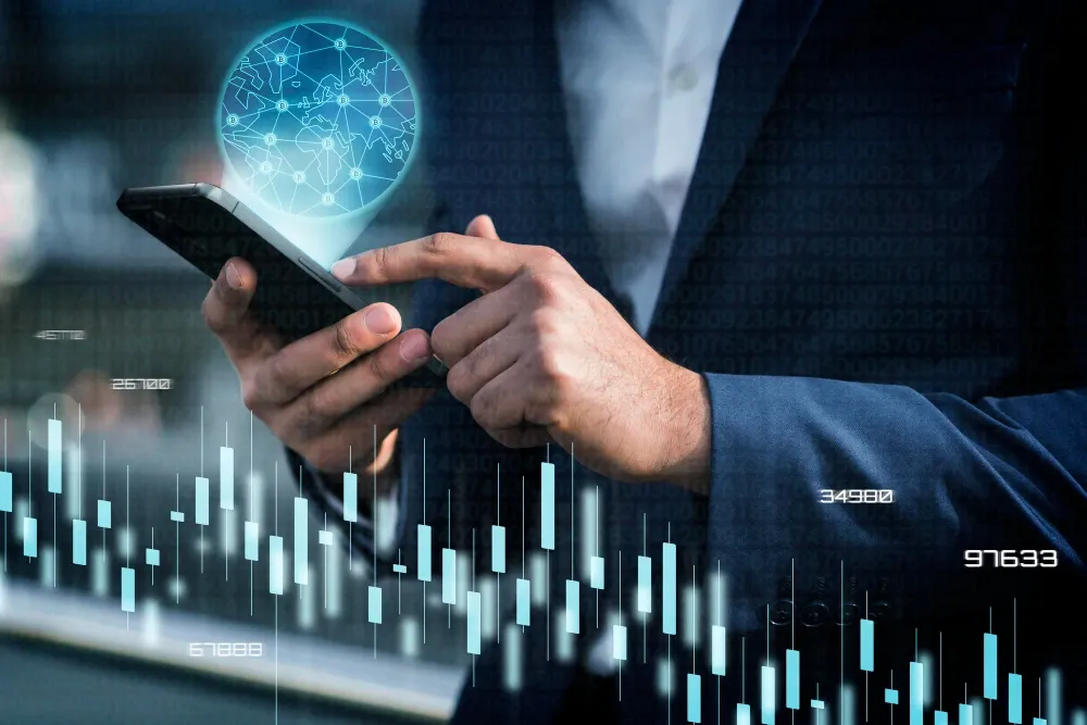 AI and the Investment World and How Artificial Intelligence is Revolutionizing Stock Trading illustration