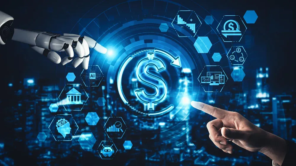 AI and the Investment World and How Artificial Intelligence is Revolutionizing Stock Trading illustration